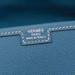 مملوكة مسبقًا Hermés Bleu Jean Epsom Leather Elan Jige 29 Clutch