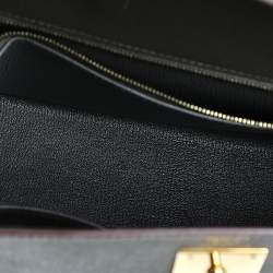 Pre Owned Hermes Etain Epsom Leather Gold Finish Kelly Sellier 28 Bag