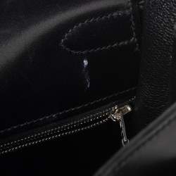 Hermes Black Box Leather Black Hardware So Black Kelly Retourne 35 Bag