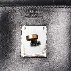 Hermes Black Box Leather Black Hardware So Black Kelly Retourne 35 Bag