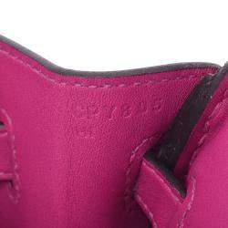 Hermes Purple Swift Leather Palladium Hardware Birkin 25 Bag 