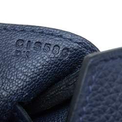 Pre Owned Hermes Blue Nuit Togo Leather Gold Hardware Birkin 35 Bag