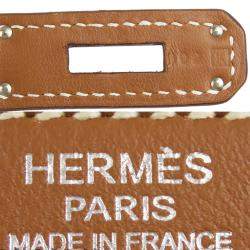 Hermes Brown Swift Leather Palladium Hardware Birkin 30 Bag 