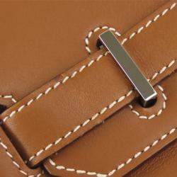 Hermes Brown Swift Leather Palladium Hardware Birkin 30 Bag 