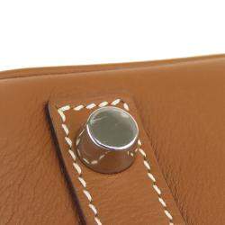 Hermes Brown Swift Leather Palladium Hardware Birkin 30 Bag 
