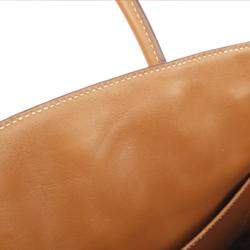 Hermes Brown Swift Leather Palladium Hardware Birkin 30 Bag 