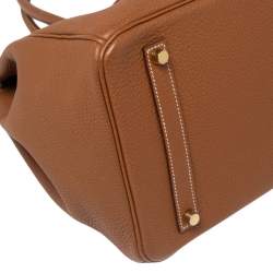 Hermes Gold Togo Leather Gold Finished Birkin 35 Bag