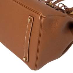 Hermes Gold Togo Leather Gold Finished Birkin 35 Bag