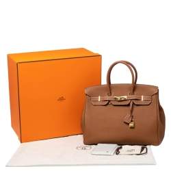 Hermes Gold Togo Leather Gold Finished Birkin 35 Bag