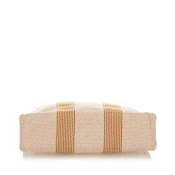 Pre Owned Hermes Brown/Beige Canvas Fabric Fourre Tout PM Tote Bag 