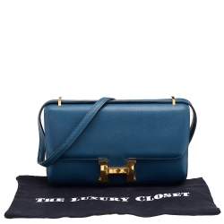 Pre Owned Hermes Thalassa Evercolor Leather Constance Elan Bag