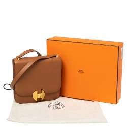 Pre Owned Hermes Gold Evercolor Leather Gold Plated 2002 - 20 Bag