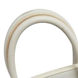 Hermes Blanc Togo Leather Palladium Plated Birkin 35 Bag