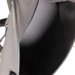 Hermes Etain Clemence Leather Kelly Ado II Backpack