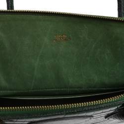 Pre Owned Hermes Vert Fonce Crocodile Porosus Gold Plated Bolide 35 Bag