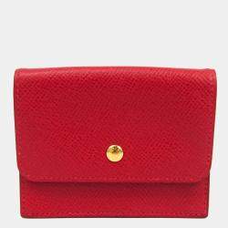 Pre Owned Hermes Top 24 Number 40 Unisex Courchevel Leather Coin Purse/coin Case BF537916