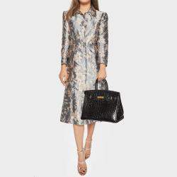 Hermes Black Crocodile Gold Plated Birkin 35 Bag