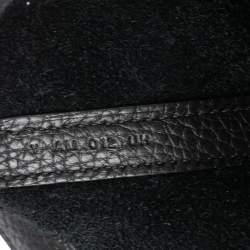 Pre Owned Hermes Black Taurillon Clemence Leather Picotin Lock Tressage MM Bag