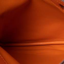 Pre Owned Hermes Orange Milo and Swift Leather Aline Mini Bag