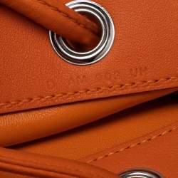 Pre Owned Hermes Orange Milo and Swift Leather Aline Mini Bag
