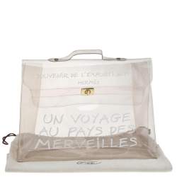 Hermes Clear Vinyl Vintage Souvenir Kelly Bag