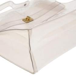 Hermes Clear Vinyl Vintage Souvenir Kelly Bag