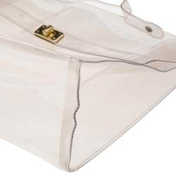Hermes Clear Vinyl Vintage Souvenir Kelly Bag