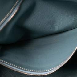 Hermes Bleu Jean Fjord Leather Birkin 35 Bag