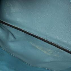 Pre Owned Hermes Bleu Jean Togo Leather Palladium Plated JPG Birkin 42