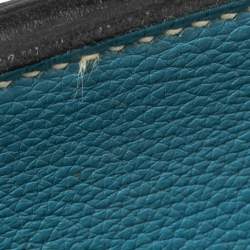 Pre Owned Hermes Bleu Jean Togo Leather Palladium Plated JPG Birkin 42