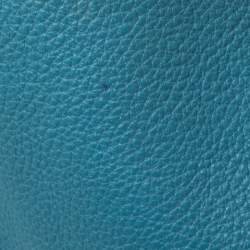 Pre Owned Hermes Bleu Jean Togo Leather Evelyne I GM Bag