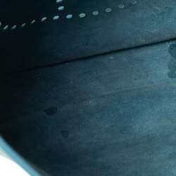 Pre Owned Hermes Bleu Jean Togo Leather Evelyne I GM Bag