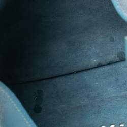 Pre Owned Hermes Bleu Jean Togo Leather Evelyne I GM Bag