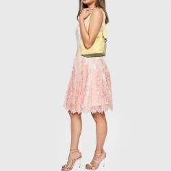 Pre Owned Hermes Jaune Poussin Swift Leather Palladium Plated Toolbox 20 Bag