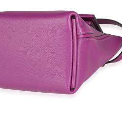 Pre Owned Hermes Purple Swift Leather 24/24 21 Satchel Bag 