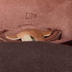 Pre Owned Hermes Cacao Canvas and Leather Herbag 2-in-1 MM Bag