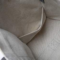 Pre Owned Hermes Off White/Grey Canvas Fourre Tout Tote