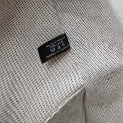 Pre Owned Hermes Off White/Grey Canvas Fourre Tout Tote