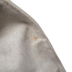 Pre Owned Hermes Off White/Grey Canvas Fourre Tout Tote