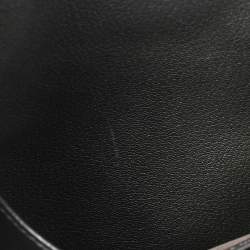 Hermes Chocolate Clemence Leather Palladium Plated Birkin 35 Bag