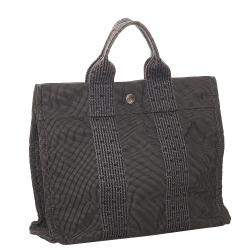 مملوكة مسبقًا Hermes Grey Canvas Fabric Herline PM Tote Bag