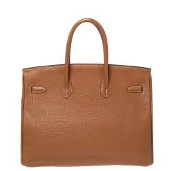 Hermes Gold Togo Leather Gold Plated Birkin 35 Bag
