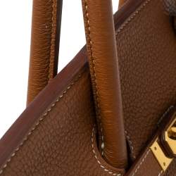 Hermes Gold Togo Leather Gold Plated Birkin 35 Bag