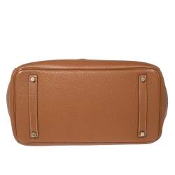 Hermes Gold Togo Leather Gold Plated Birkin 35 Bag