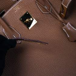 Hermes Gold Togo Leather Gold Plated Birkin 35 Bag