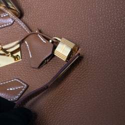 Hermes Gold Togo Leather Gold Plated Birkin 35 Bag