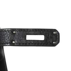 Hermes Black Togo Leather Palladium Plated Birkin 35 Bag