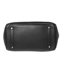 Hermes Black Togo Leather Palladium Plated Birkin 35 Bag