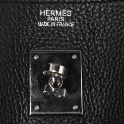 Hermes Black Togo Leather Palladium Plated Birkin 35 Bag