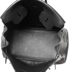 Hermes Black Togo Leather Palladium Plated Birkin 35 Bag